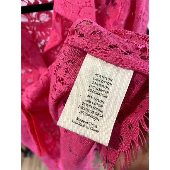 L'Agence Jenica Lace Blouse in Rose size M medium - Picture 5 of 6